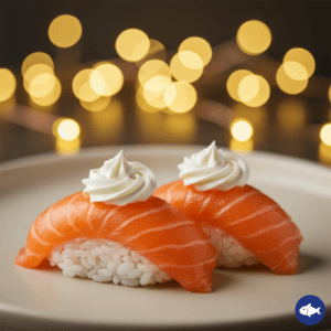 032.Nigiri salmón con queso